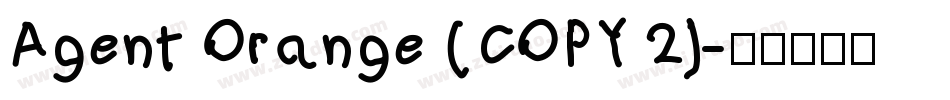 Agent Orange (COPY 2)字体转换